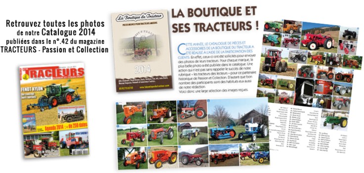 Parution La Boutique du Tracteur dans le magazine Tracteurs - Passion et Collection !