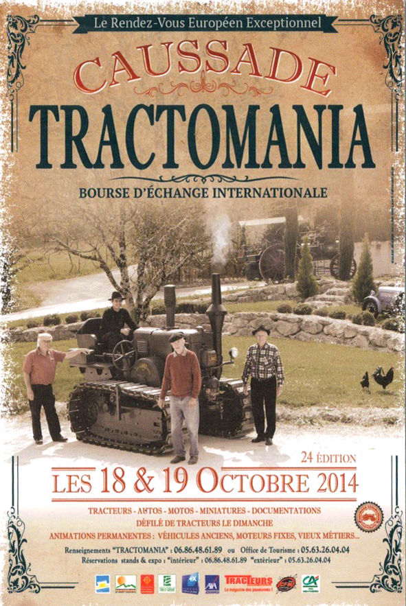 Affiche Tractomania Caussade 2014